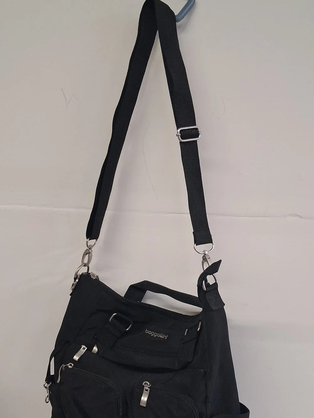 Baggallini Black Convertible Crossbody Tote - Versatile Men’s Bag